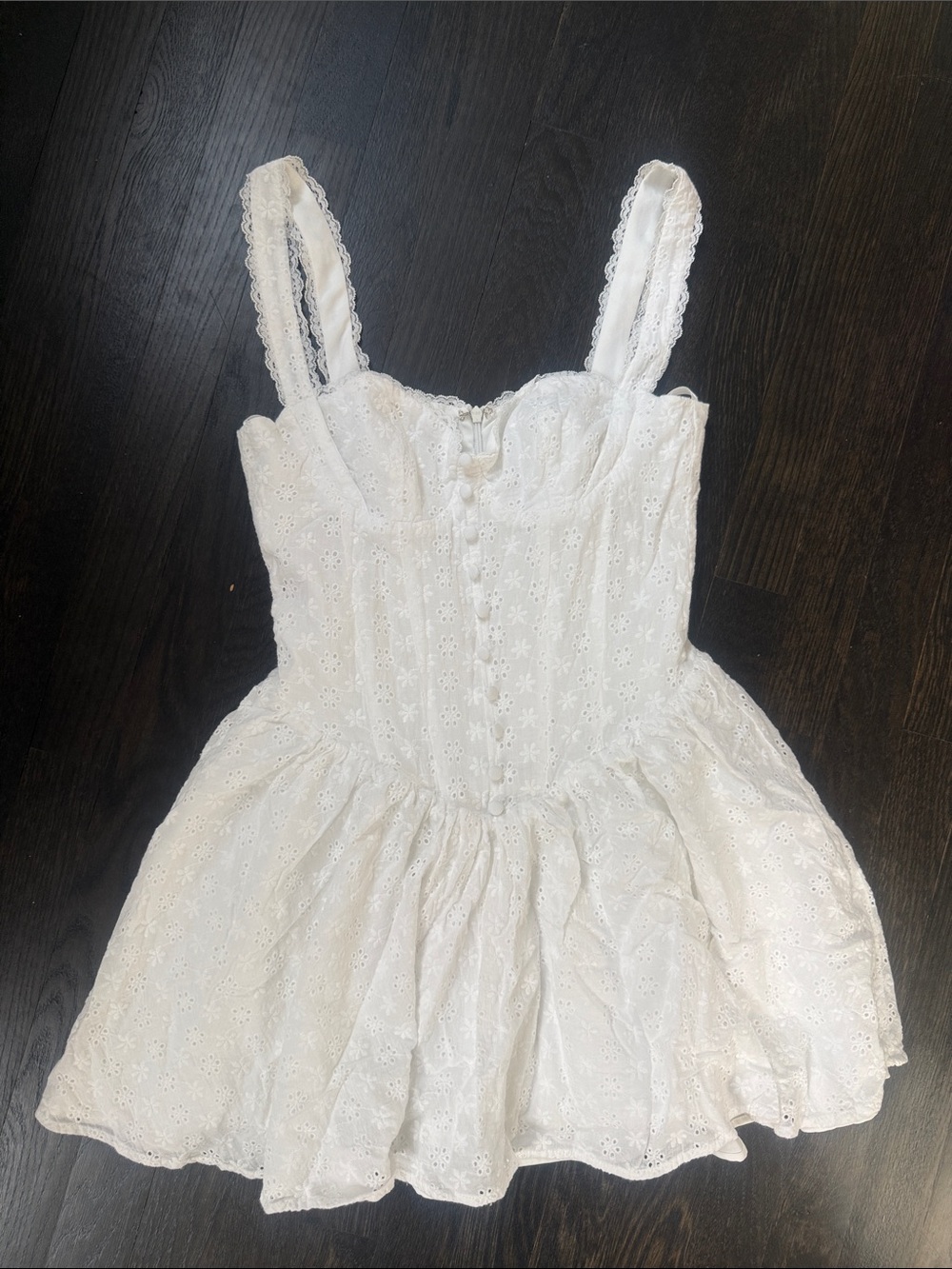 White Eyelet Lace Sundres